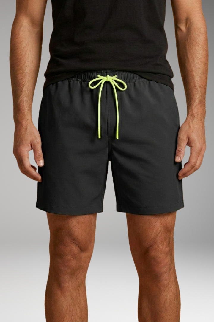 Men’s Swim Trunks with Quick-Drying Fabric and Elastic Waistband