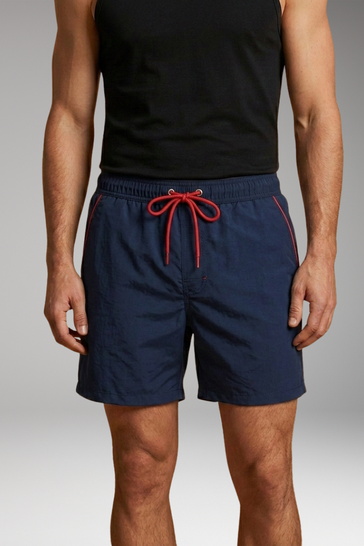 Men’s Swim Trunks with Sleek Design and Elastic Waistband
