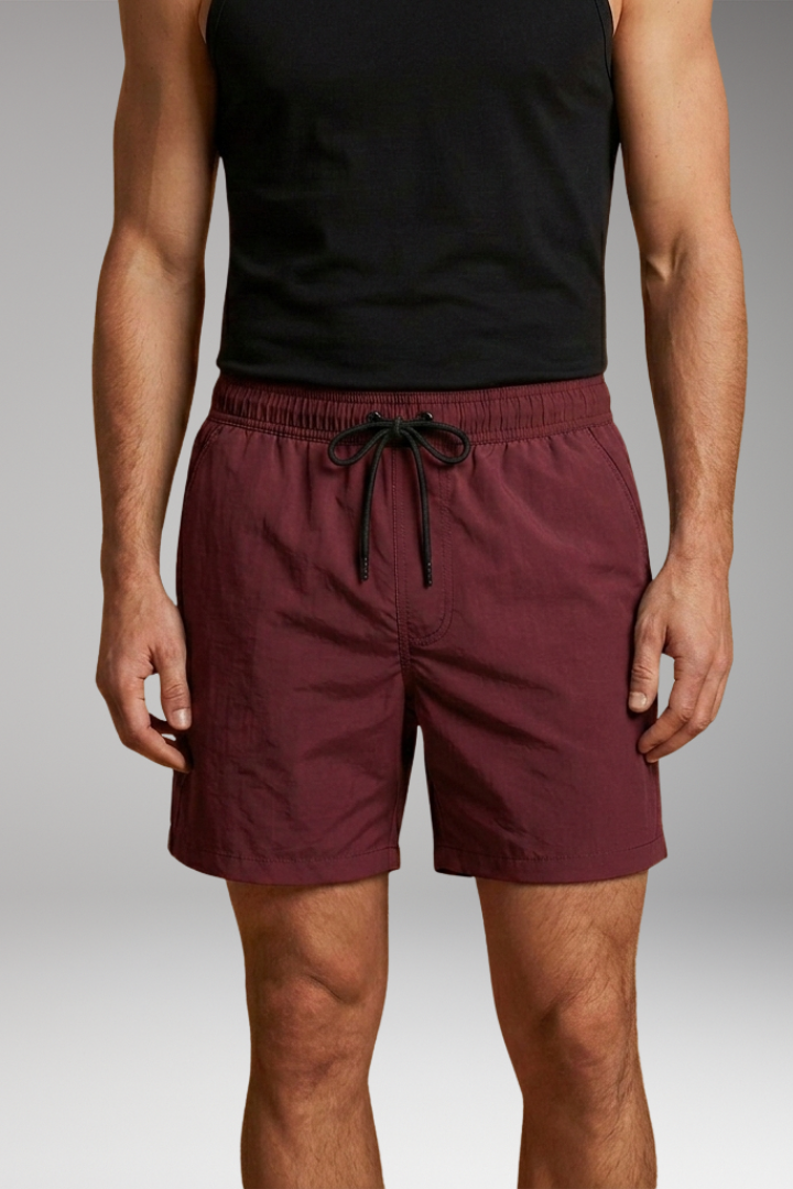 Men’s Swim Trunks with Sleek Design and Elastic Waistband