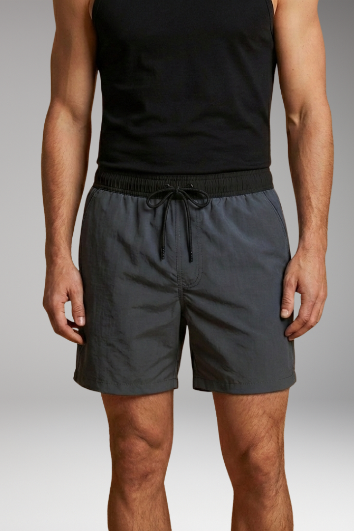 Men’s Swim Trunks with Sleek Design and Elastic Waistband