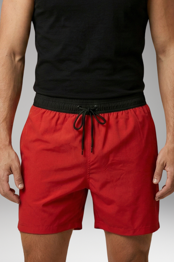 Men’s Swim Trunks with Vibrant Colour and Elastic Waistband