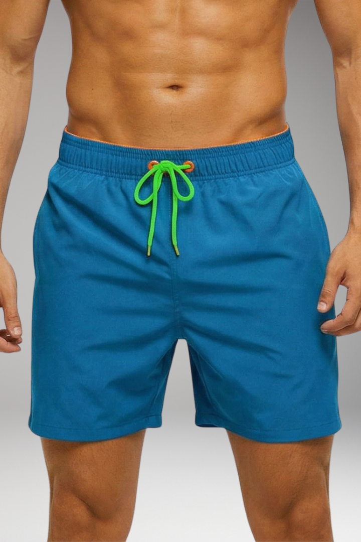 Men’s Swim Trunks with Vibrant Colour and Elastic Waistband