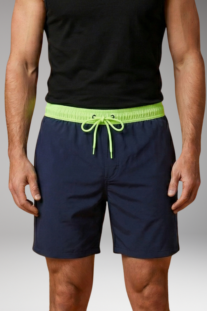 Men’s Swim Trunks with Vibrant Colour and Elastic Waistband