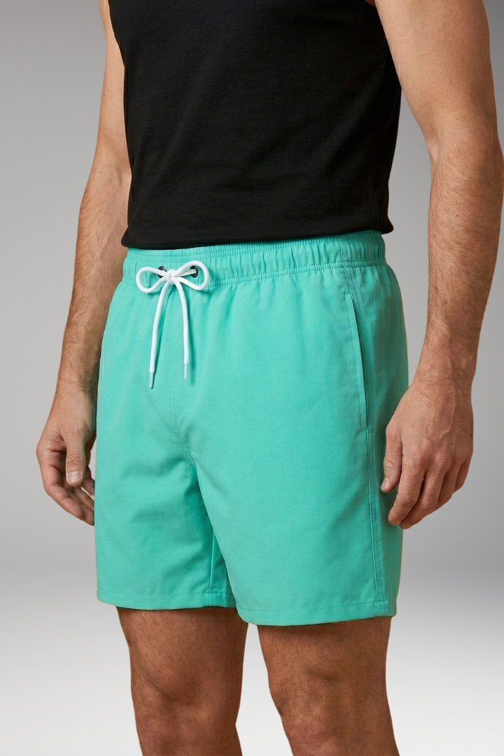 Men’s Swim Trunks with Vibrant Colour and Elastic Waistband