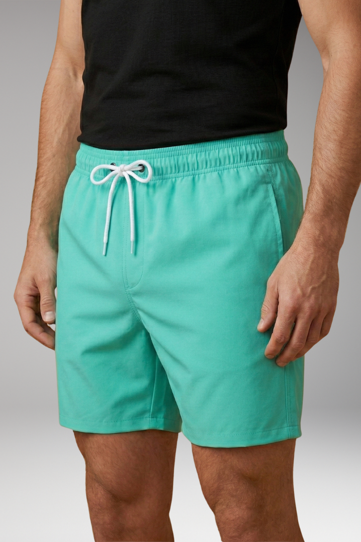 Men’s Swim Trunks with Vibrant Colour and Elastic Waistband