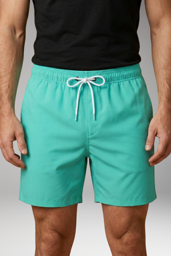 Men’s Swim Trunks with Vibrant Colour and Elastic Waistband