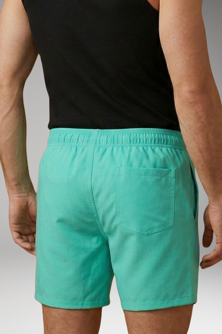 Men’s Swim Trunks with Vibrant Colour and Elastic Waistband