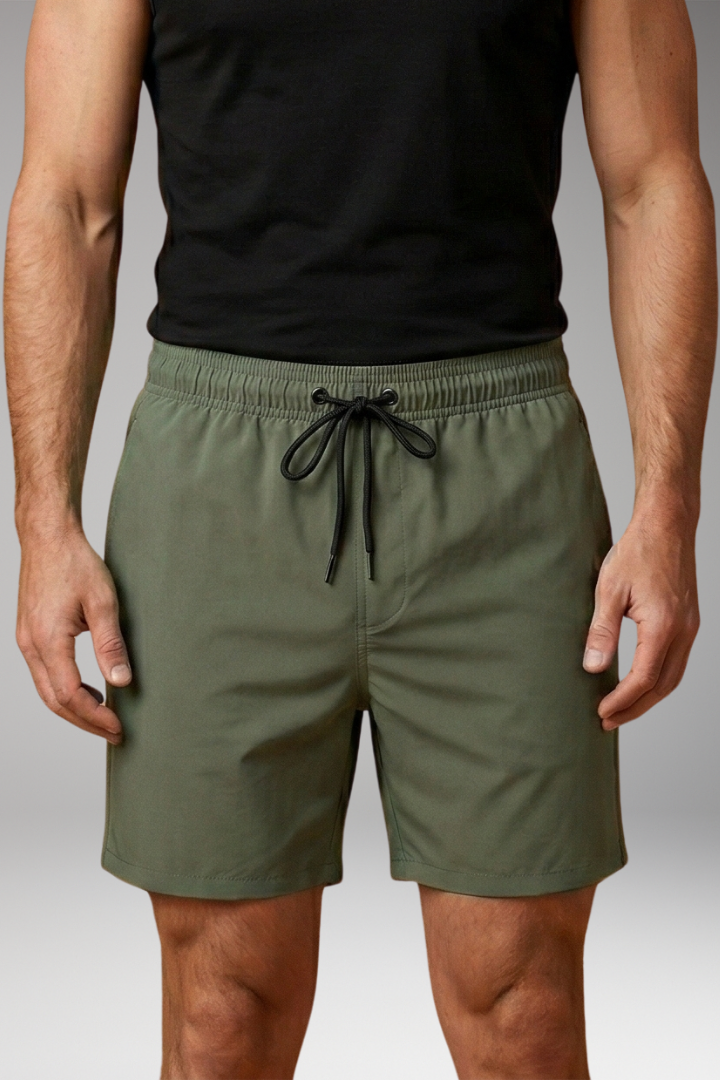 Men’s Swim Trunks with Vibrant Colour and Elastic Waistband