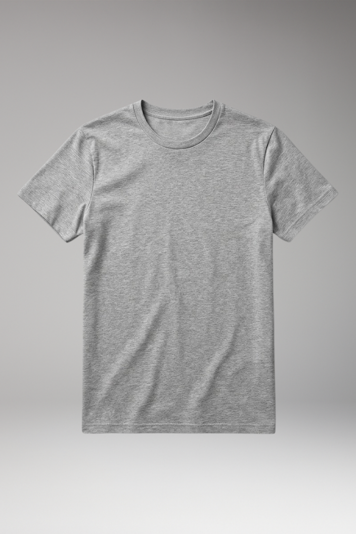 Men’s T-Shirt with Crew Neck and Close-Fit Cut