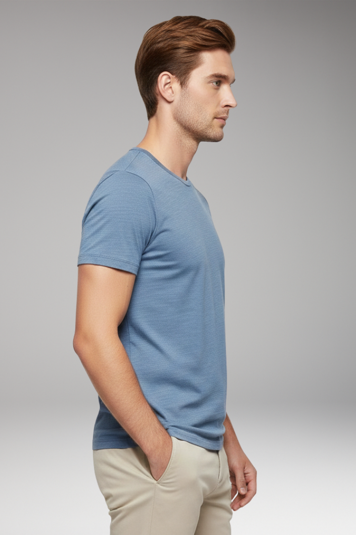 Men’s T-Shirt with Crew Neck and Short Sleeves