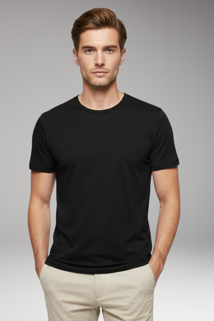 Men’s T-Shirt with Crew Neck and Short Sleeves
