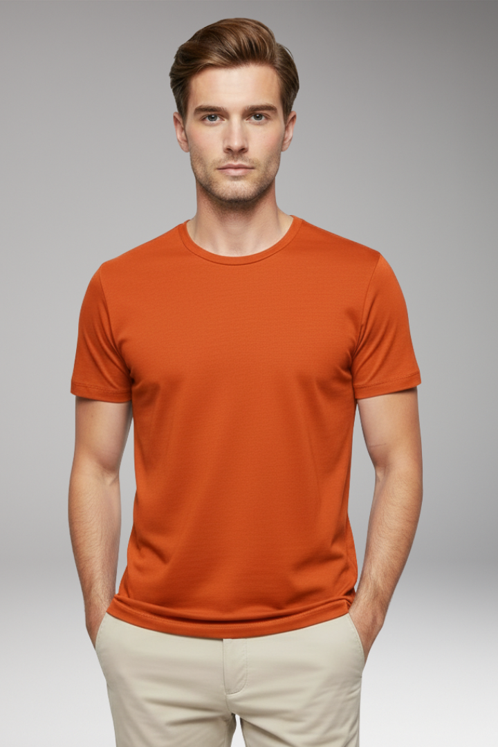 Men’s T-Shirt with Crew Neck and Short Sleeves