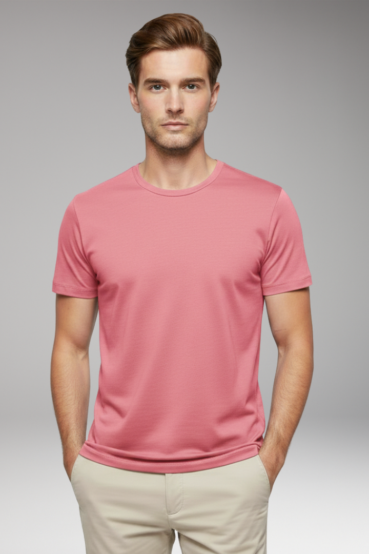 Men’s T-Shirt with Crew Neck and Short Sleeves