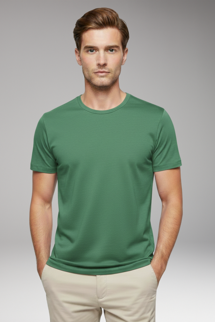 Men’s T-Shirt with Crew Neck and Short Sleeves