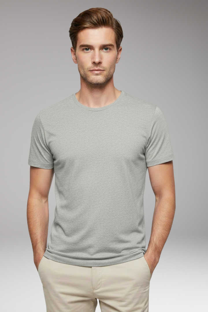 Men’s T-Shirt with Crew Neck and Short Sleeves