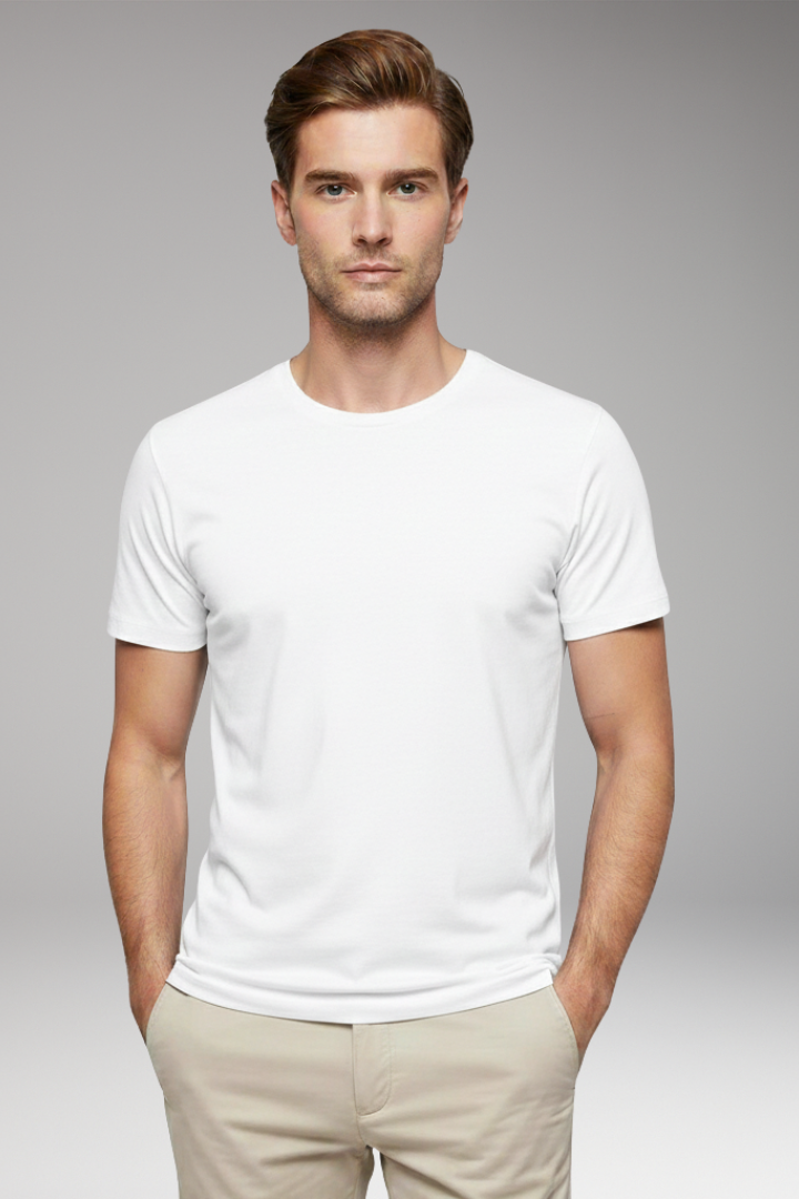 Men’s T-Shirt with Crew Neck and Short Sleeves