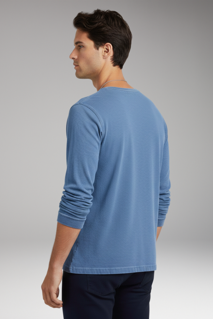 Men’s T-Shirt with Round Neck and Chest Pocket