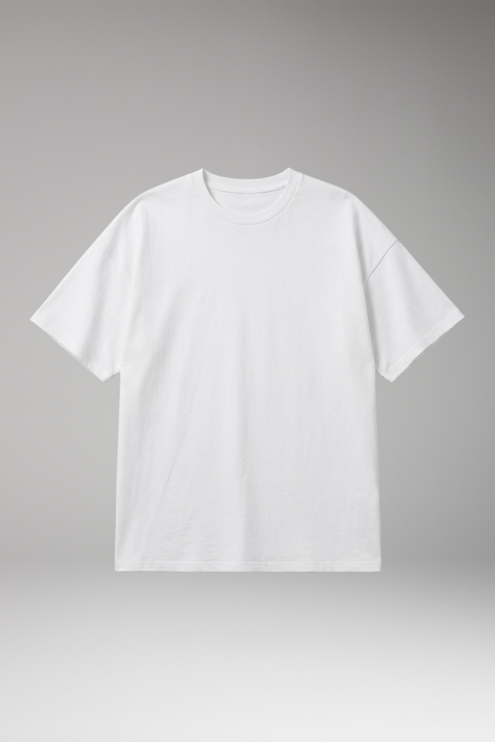 Men’s T-Shirt with Round Neck and Relaxed Fit