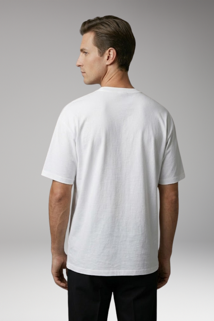 Men’s T-Shirt with Round Neck and Relaxed Fit
