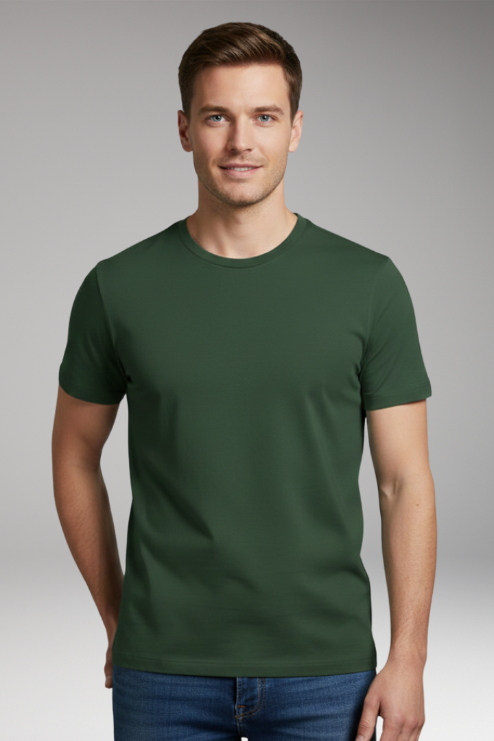 Men's T-Shirt with Round Neck and Short Sleeves