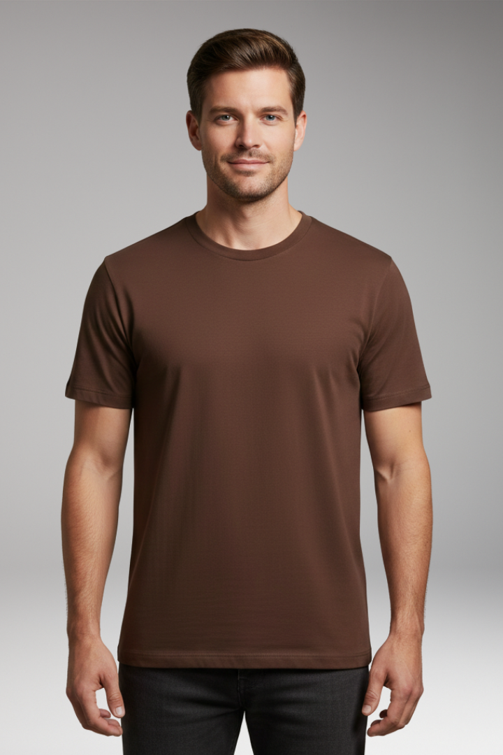 Men's T-Shirt with Round Neck and Short Sleeves