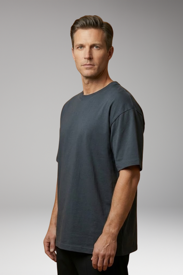 Men's T-Shirt with Round Neck and Short Sleeves