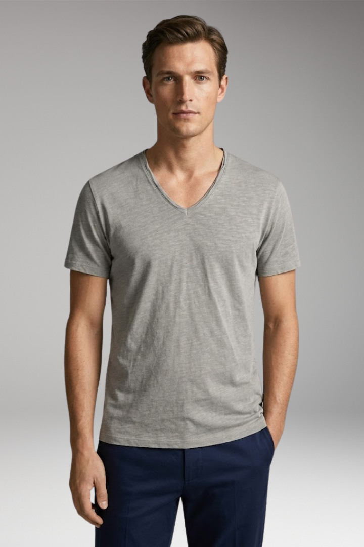 Men's V-Neck T-Shirt with Classic Fit