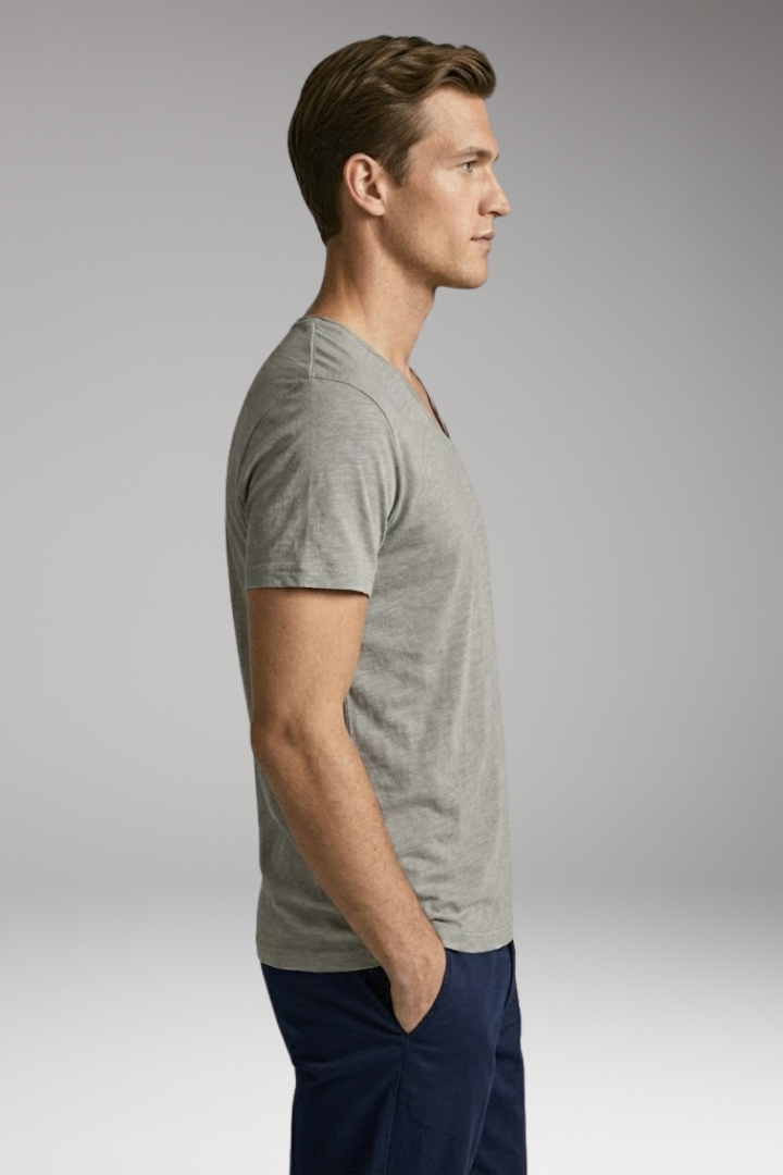 Men's V-Neck T-Shirt with Classic Fit