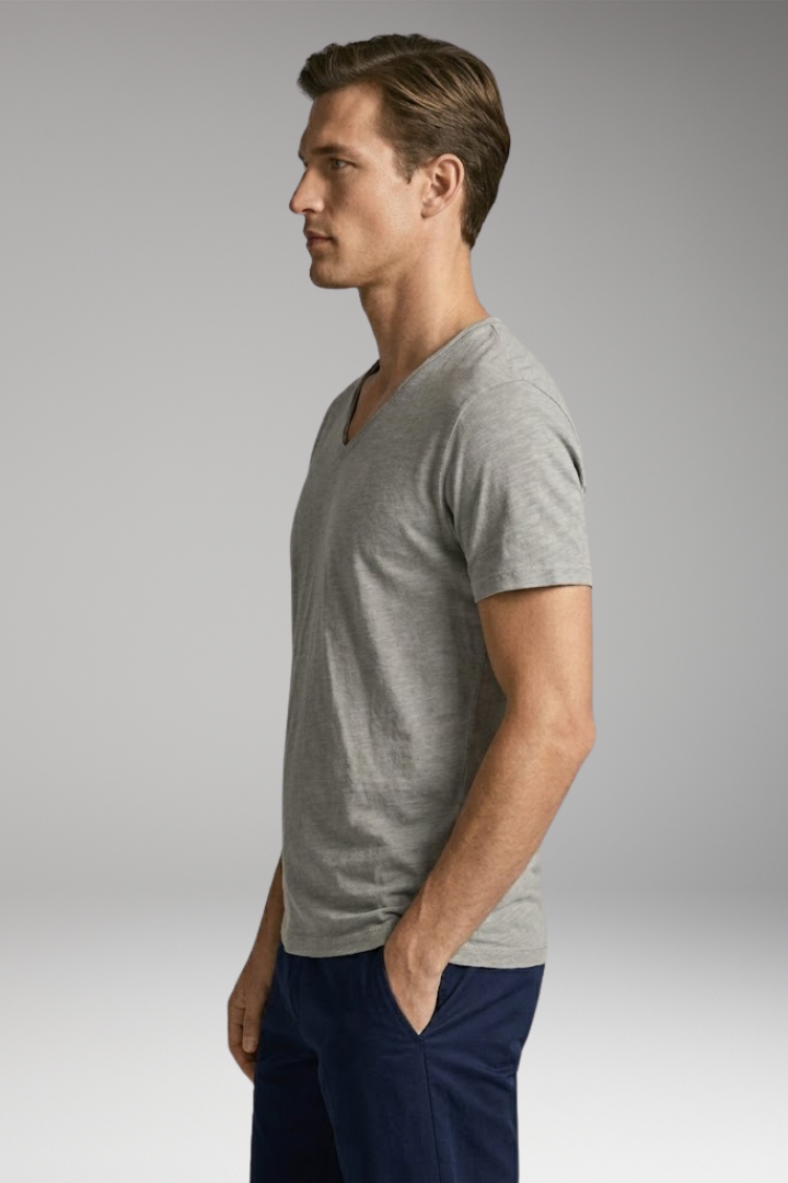 Men's V-Neck T-Shirt with Classic Fit