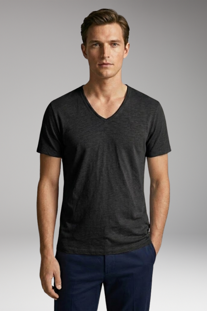 Men's V-Neck T-Shirt with Classic Fit