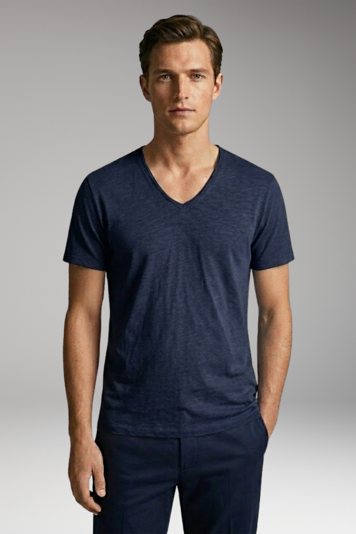 Men's V-Neck T-Shirt with Classic Fit