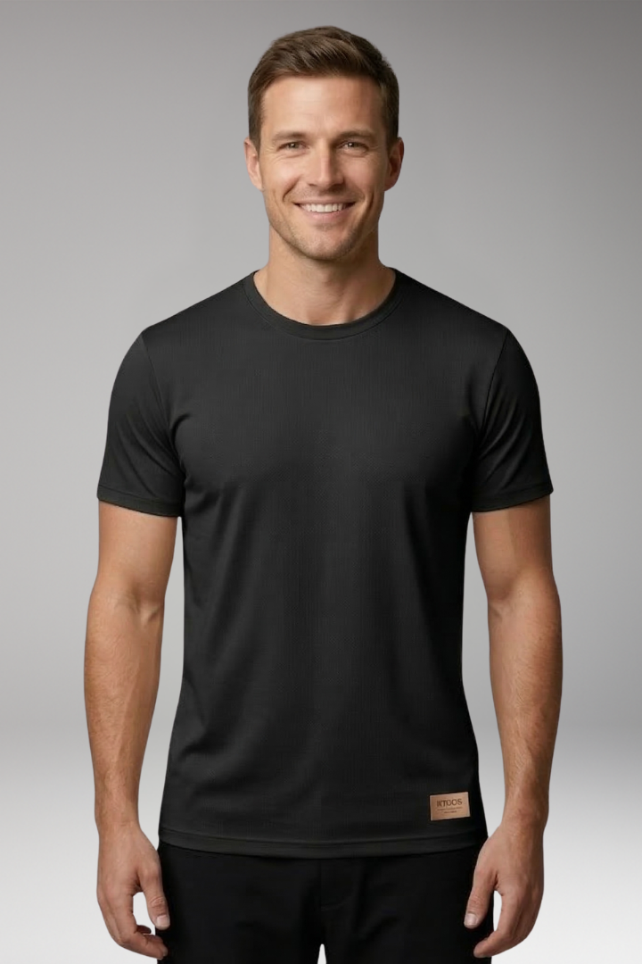 Men's T-Shirt with Crew Neck and Short Sleeves