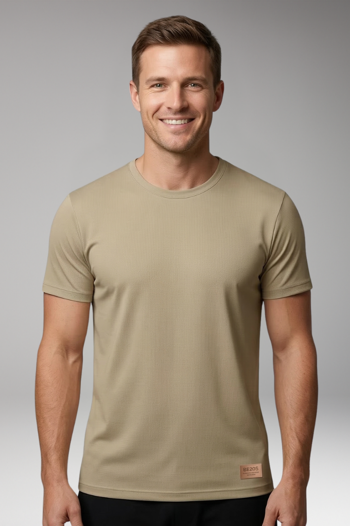 Men's T-Shirt with Crew Neck and Short Sleeves