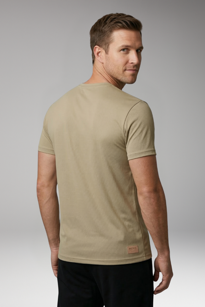 Men's T-Shirt with Crew Neck and Short Sleeves