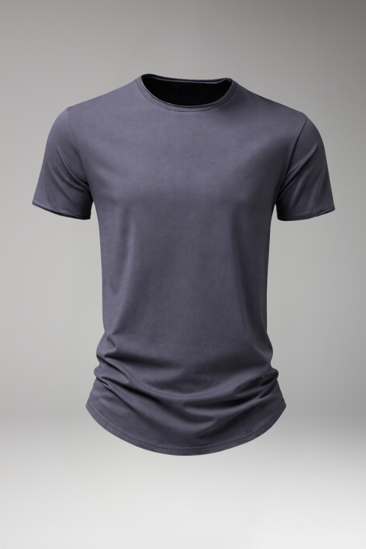 Men's T-Shirt with Short Sleeves and Round Neck