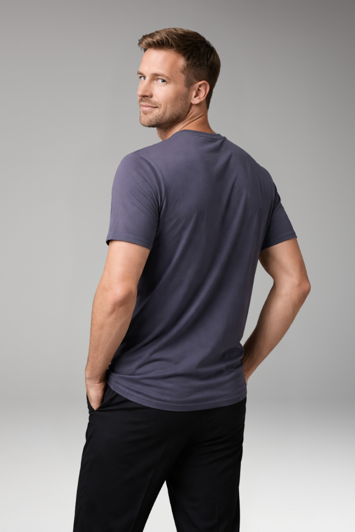 Men's T-Shirt with Short Sleeves and Round Neck