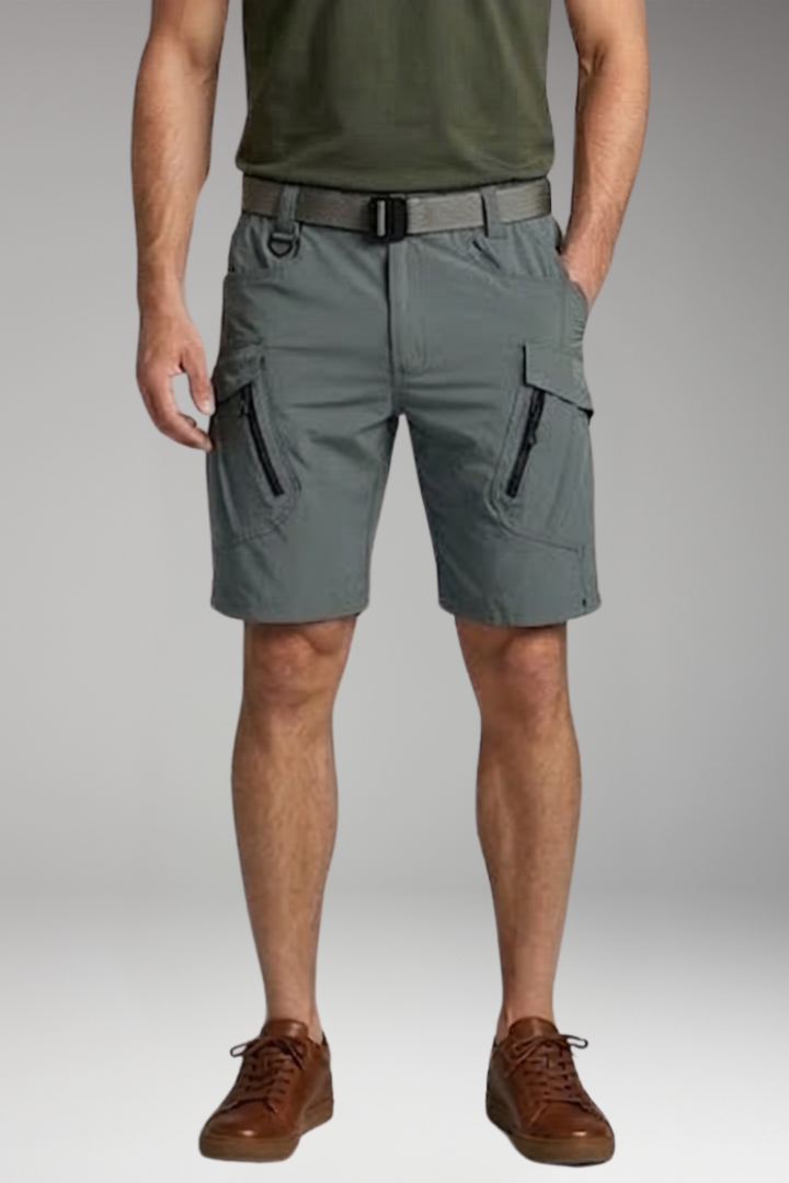 Men's Tactical Shorts with Cargo Pockets and Belt Loops