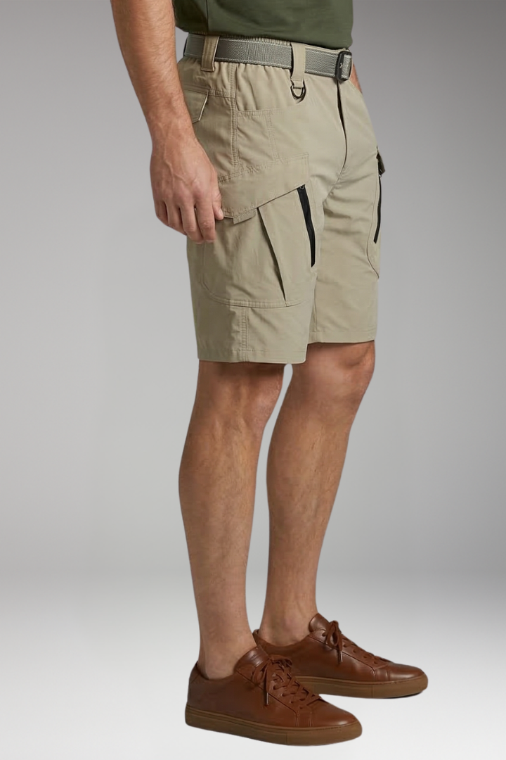 Men's Tactical Shorts with Cargo Pockets and Belt Loops