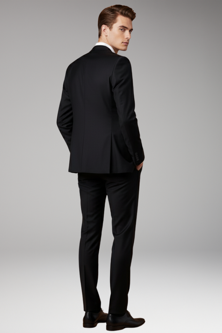Men’s Three-Piece Suit with Waistcoat and Trousers