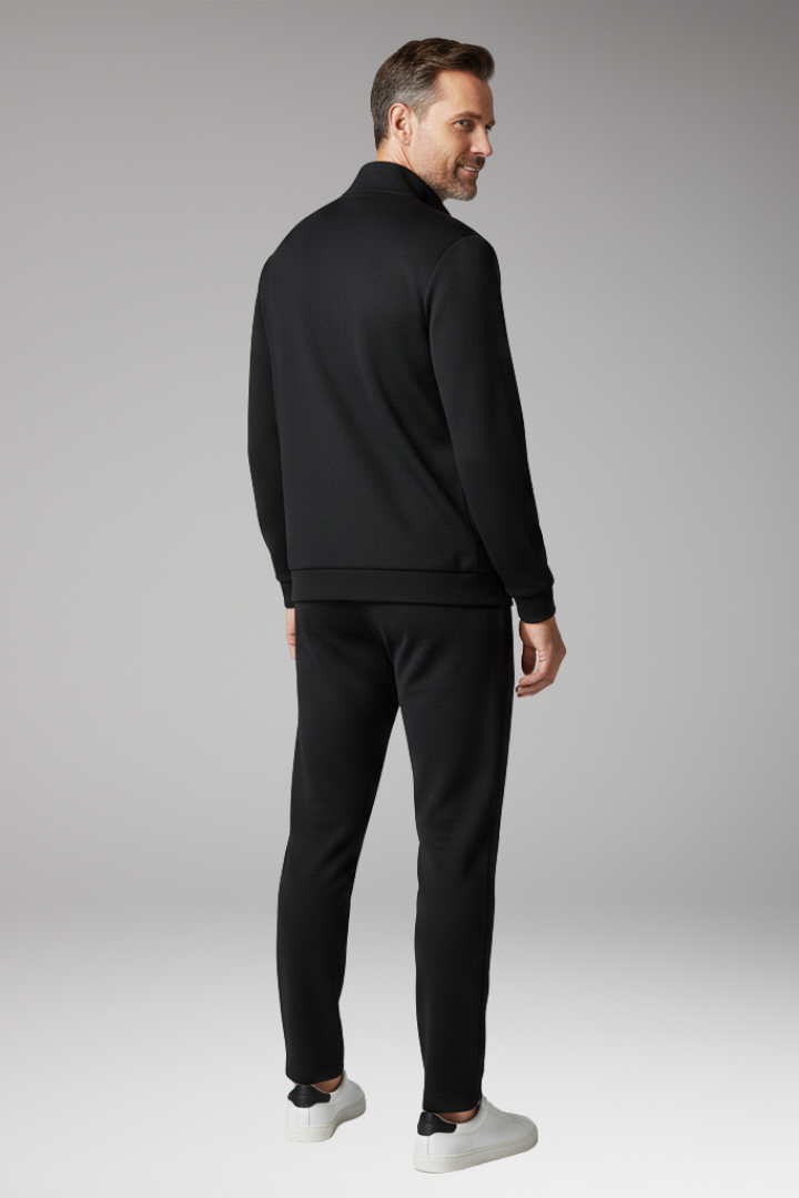 Men’s Tracksuit with Zip Jacket and Straight Trousers