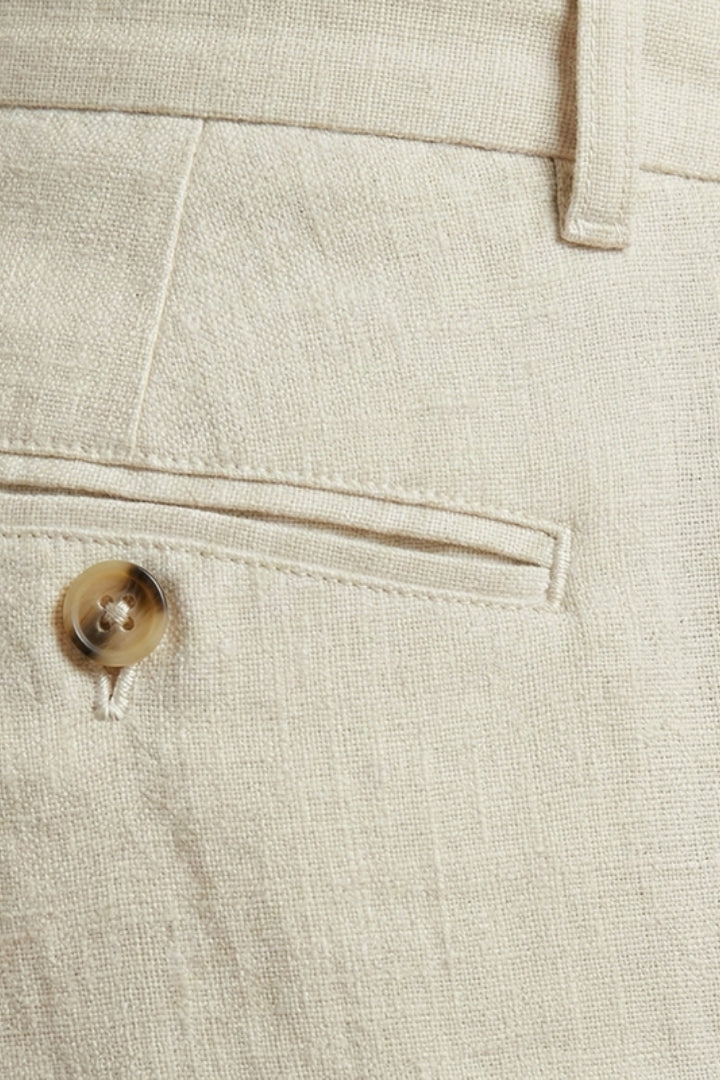 Men’s Trousers with Button Fastening and Cuffed Hems