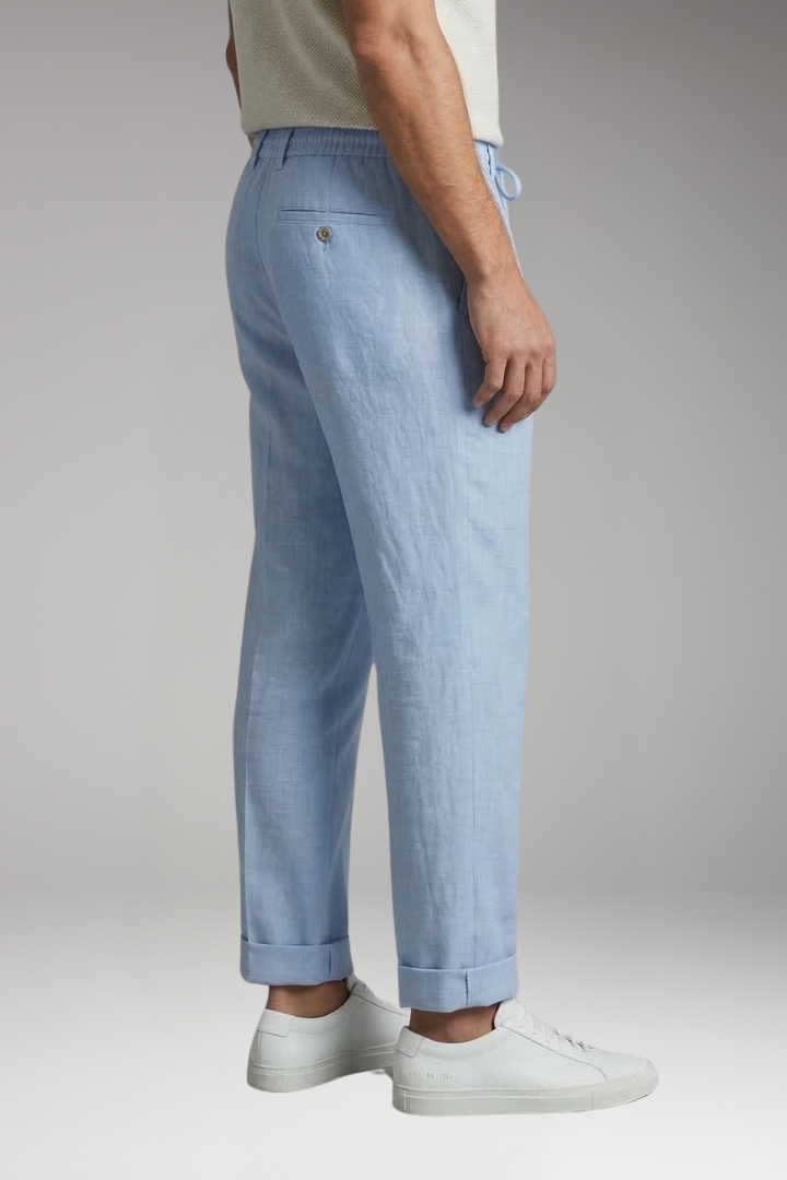 Men's Trousers with Drawstring Waist and Pockets