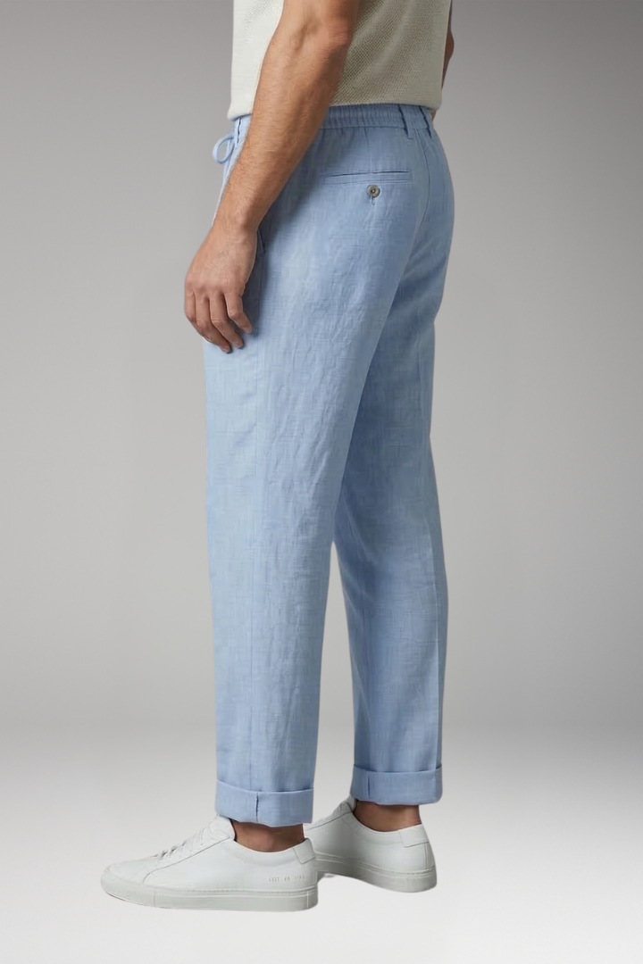 Men's Trousers with Drawstring Waist and Pockets