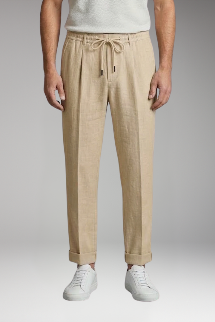 Men's Trousers with Drawstring Waist and Pockets