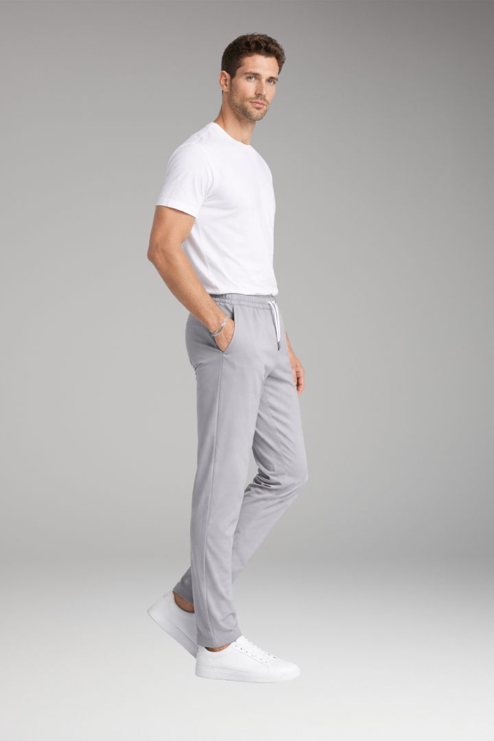Men’s Trousers with Elastic Waist and Drawstring Closure