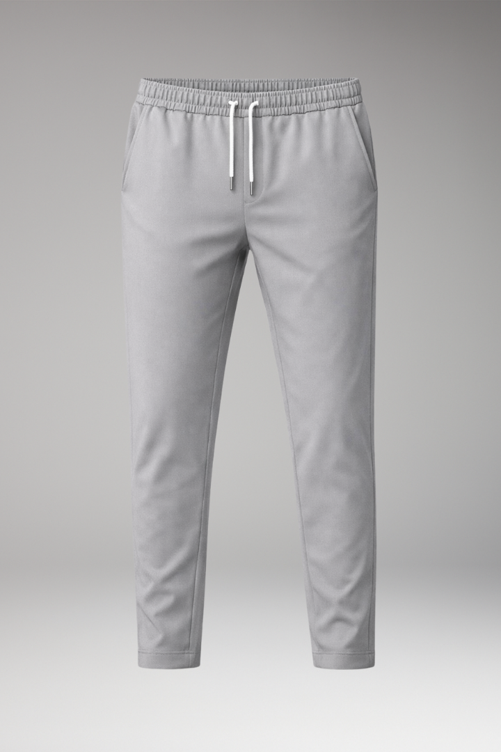 Men’s Trousers with Elastic Waist and Drawstring Closure
