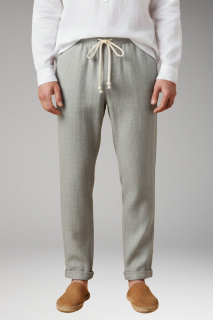 Men’s Trousers with Elastic Waistband and Drawstring