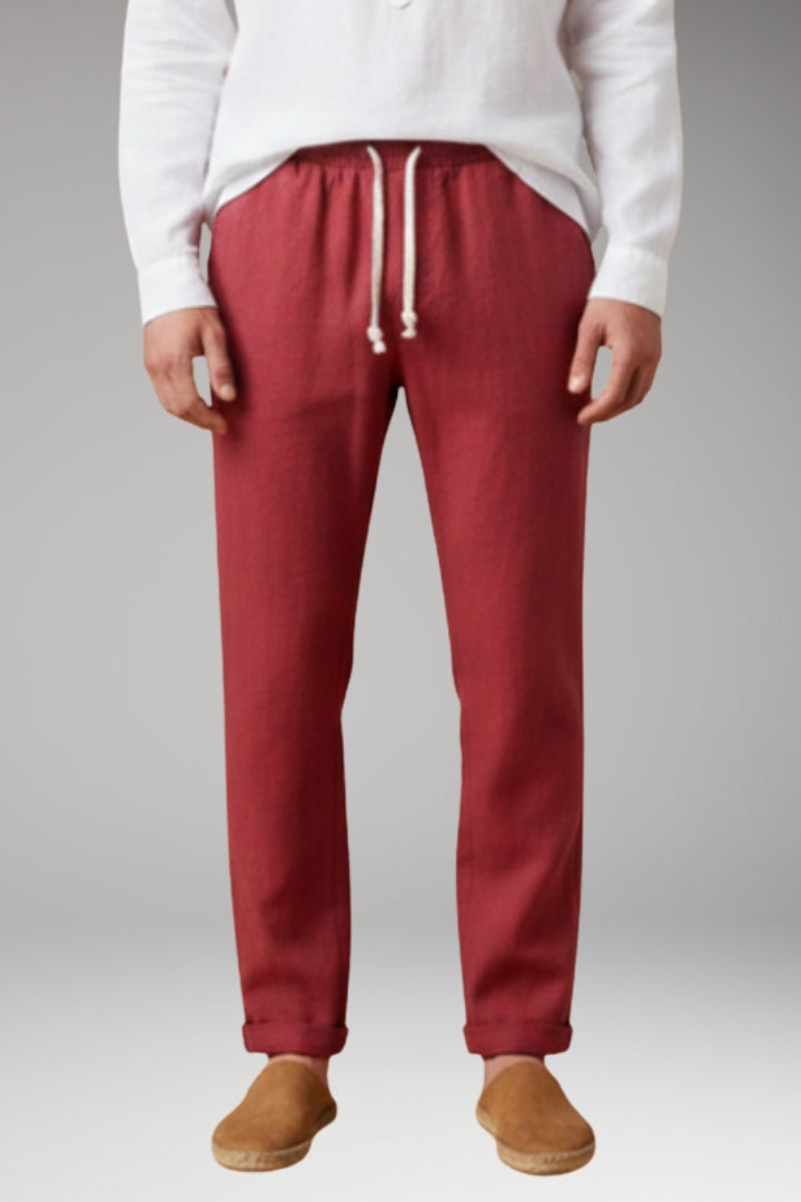 Men’s Trousers with Elastic Waistband and Drawstring