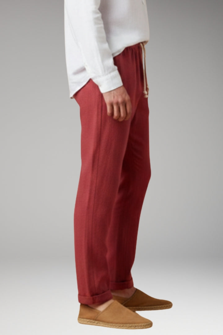 Men’s Trousers with Elastic Waistband and Drawstring