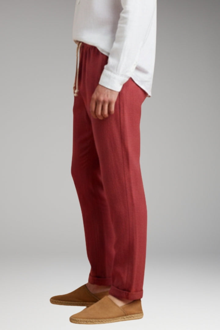 Men’s Trousers with Elastic Waistband and Drawstring